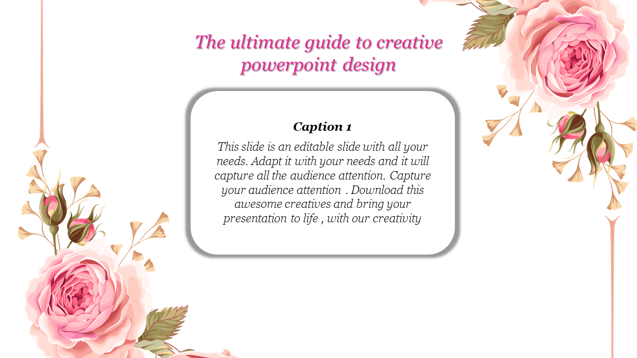 Floral Creative PowerPoint Design and Google Slides Themes